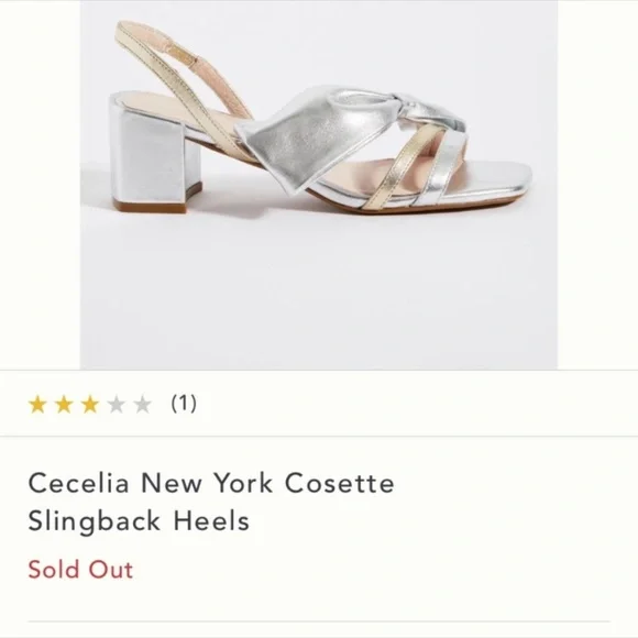 Anthropologie Cecelia NWT York Cosette Heels Size 7,5 (7M) - Picture 6 of 11